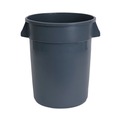 Trash & Waste Bins | Boardwalk 3485198 32 gal. Linear-Low-Density Polyethylene Round Waste Receptacle - Gray image number 0