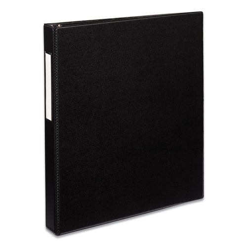  | Avery 08302 11 in. x 8.5 in. Sheet Size 1 in. Capacity 3 Rings Durable Non-View Binder with DuraHinge and EZD Rings - Black image number 0