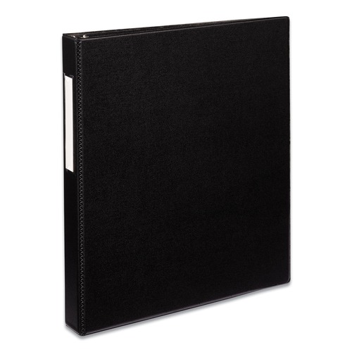Office Jansan | Avery 08302 11 in. x 8.5 in. Sheet Size 1 in. Capacity 3 Rings Durable Non-View Binder with DuraHinge and EZD Rings - Black image number 0