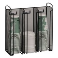 Bulk Savings Pricing 2 | Safco 3292BL 12.75 in. x 4.5 in. x 13.25 in. 3 Compartments Steel Mesh Onyx Breakroom Organizers - Black image number 2