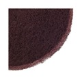 Cleaning Cloths | Boardwalk 7100151298 16 in. Diameter Deep Scrub Pads - Maroon (10/Carton) image number 3