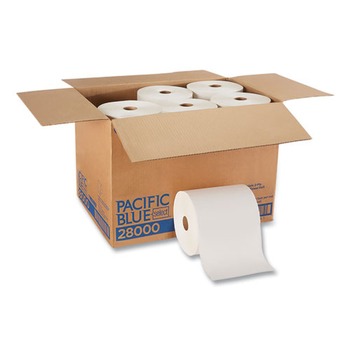 Georgia Pacific Professional 28000 Pacific Blue 7.88 in. x 350 ft. 2-Ply Select Premium Nonperf Paper Towels - White (12-Rolls/Carton)