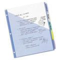 Office Jansan | Avery 16176 Write and Erase 11.13 in. x 9.25 in. 5-Tab 3-Hold Punched Durable Plastic Dividers with Slash Pocket - Assorted (1-Set) image number 2