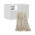 Cleaning & Janitorial Supplies | Boardwalk BWK216CCT 16 oz. Cotton Premium Cut-End Wet Mop Heads - White (12/Carton) image number 2