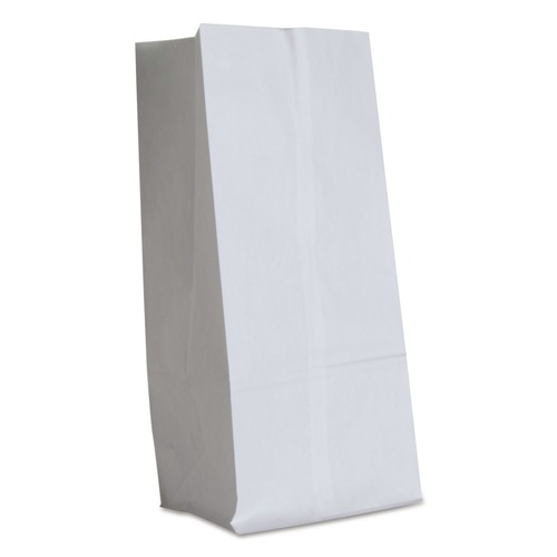 Office Jansan | Ross & Wallace Paper Products 120316500PK/BL 7.75 in. x 4.75 in. x 16 in. #16 Size Grocery Paper Bags - White (500/Bundle) image number 0