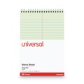 Universal UNV86920PK 80-Sheet Gregg Rule 6 in. x 9 in. Steno Books - Green Tint (6-Piece/Pack) image number 1