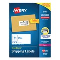 Office Jansan | Avery 05163 2 in. x 4 in. Shipping Labels with TrueBlock Technology - White (1000/Box) image number 0