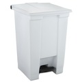 Rubbermaid Commercial FG614400WHT Legacy 12 Gallon Step-On Container - White image number 0
