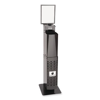 Sani Professional Q438FP 12 in. x 14.5 in. x 51.5 in. Pop-Up Floorstand - Black