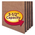 Office Jansan | Smead 74805 3.5 in. Expansion Redrope Drop Front File Pockets - Legal, Redrope (50/Box) image number 1