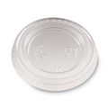Food Service | Dixie PL10CLEAR Plastic Portion Cup Lid Fits 1 oz. Portion Cups - Clear (4800/Carton) image number 1