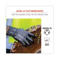 Work Gloves | Ergodyne 10302 ProFlex 7072 ANSI A7 Nitrile-Coated CR Gloves, Gray, Small, 12 Pairs/Pack image number 3