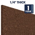 Bulletin Boards | Quartet 101 12 in. x 0.38 in. x 12 in. Cork Panels - Brown (4/Pack) image number 3