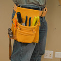 Tool Belts | Klein Tools 42245 Right Hand Nail and Tool Pouch - Brown image number 1