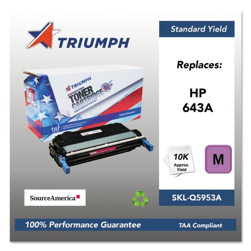 Ink & Toner | Triumph SKL-Q5953A 751000NSH0286 Q5953A (643A) Remanufactured 10,000 Page-Yield Toner - Magenta image number 0