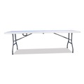 Office Furniture & Lighting | Iceberg 61273 94.5 in. x 29.9 in. x 30 in. Bifold Rectangular Resin Folding Table - White Granite Top/Gray Base/Legs (2/Pack) image number 1