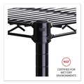 Office Jansan | Alera ALESW583618BL Industrial Wire Shelving 36 in. x 18 in. Extra Wire Shelves - Black (2/Carton) image number 4