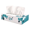 Cleaning & Janitorial Supplies | Livi VPG Select 11513 2-Ply Flat Box Facial Tissue - White (30 Boxes/Carton) image number 3