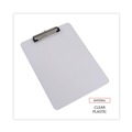 Office Jansan | Universal UNV40310 Low-Profile Plastic Clipboard with 0.5 in. Clip Capacity for 8.5 x 11 Sheets - Clear image number 4