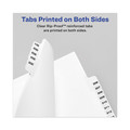 Office Jansan | Avery 12393 11 x 8.5 Avery-Style Preprinted Legal Bottom 26-Tab Dividers - White (25/Pack) image number 3