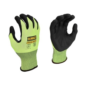 Dewalt (12/Box) Tagged High-Visibility HPPE Cut Touchscreen Gloves - Extra Large