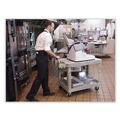 Utility Carts | Rubbermaid Commercial FG452500BLA 25.25 in. x 44 in. x 38.13 in. 500 lbs. Capacity 2 Flat Shelves Plastic Utility Cart - Black image number 5
