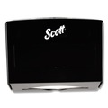 Paper & Dispensers | Scott 09215 Scottfold 10.75 in. x 4.75 in. x 9 in. Folded Towel Dispenser - Black (1/Carton) image number 0