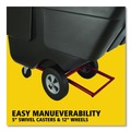 Trash Cans | Rubbermaid Commercial FG130400BLA 202 gal. 450 lbs. Capacity Plastic Rotomolded Tilt Truck - Black image number 3