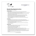 Cleaning & Janitorial Supplies | Diversified Hospitality Solutions AIR01BR2 EcoLux 1.19 in. x 0.44 in. x 5.69 in. Single Air Dispenser Bracket - White (24/Carton) image number 7