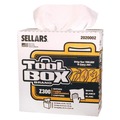 Cleaning & Disinfecting Wipes | Sellars 6607082042009 1-Ply 8.5 x 16.5 Z300 Pop-Up Wipers - White (8/Carton) image number 2