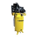 Stationary Air Compressors | EMAX ESP05V080I1PK E450 Series 5 HP 80 gal. Industrial Plus 2 Stage Pressure Lubricated Single Phase 19 CFM @100 PSI Patented SILENT Air Compressor with 30 CFM Air Dryer image number 1