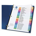 Office Jansan | Avery 11084 Ready Index 11 in. x 8.5 in. 31-Tab 1 to 31 Customizable Table of Contents Dividers with Multicolor Tabs - White (1-Set) image number 2