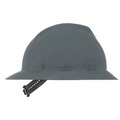 Hard Hats | MSA 454731 V-Gard Slotted Full-Brim Hat with Staz-On Suspension - Gray image number 3