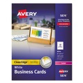 Office Jansan | Avery 05874 Clean Edge 2 in. x 3.5 in. Business Cards - White (10 Cards/Sheet, 100 Sheets/Box) image number 0