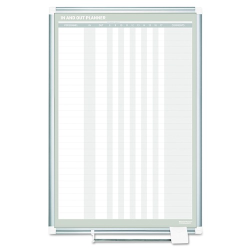 White Boards | MasterVision GA02109830 24 in. x 36 in. In-Out Magnetic Dry Erase Board - Silver Frame image number 0