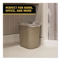 Trash & Waste Bins | Rubbermaid Commercial FG295600BEIG 7-Gallon Rectangular Deskside Wastebasket - Beige image number 4
