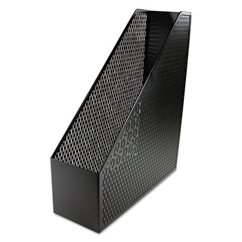 Artistic Urban Collection 3.5 in. x 10 in. x 11.5 in. Punched Metal Magazine File - Black