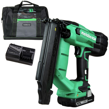 POWER TOOLS | Metabo HPT NT1850DFM MultiVolt 18V Brushless Lithium-Ion 18 Gauge Cordless Brad Nailer Kit (3 Ah)