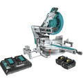 Miter Saws | Makita XSL07PT 18V X2 (36V) LXT Brushless Lithium-Ion 12 in. Cordless Laser Dual Bevel Sliding Compound Miter Saw Kit with 2 Batteries (5 Ah) image number 0