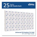 Cleaning & Janitorial Supplies | Kleenex 13254 9.4 in. x 12.4 in. Premiere Folded Towels - White (25/Carton) image number 2