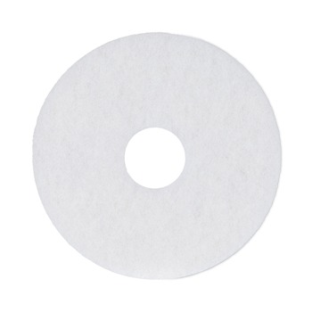 Boardwalk BWK4013WHI 13 in. Diameter Polishing Floor Pads - White (5/Carton)