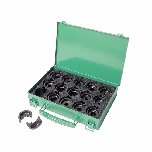Copper and Pvc Cutters | Factory Reconditioned Greenlee FCEKD06AL 12 Pc 6 Ton Cimping Die Set image number 0