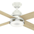 Ceiling Fans | Casablanca 59413 54 in. Daphne Ceiling Fan with Light and Integrated Wall Control (Fresh White) image number 4