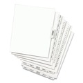 Office Jansan | Avery 11374 11 in. x 8.5 in. 27-Tab A to Z Avery Style Preprinted Legal Exhibit Side Tab Index Dividers - White (1-Set) image number 1