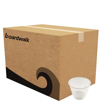Boardwalk BWKPRTN55TS 5.5 oz Plastic Souffle/Portion Cups - Translucent (2500/Carton)