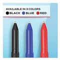 Pens | Paper Mate 3311131C 1 mm Write Bros. Medium Ballpoint Stick Pen - Blue Ink/Blue Barrel (1-Dozen) image number 4