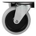 Trash Cans | Rubbermaid Commercial FG101100BLA 151 gal. 600 lbs. Capacity Plastic Structural Foam Tilt Truck - Black image number 1
