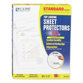 Office Jansan | C-Line 62037 11 in. x 8.5 in. Standard Weight Polypropylene Sheet Protectors - Clear (50/Box) image number 0