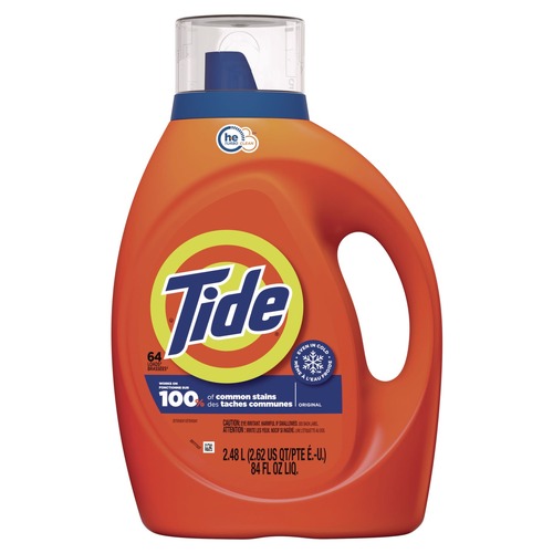Cleaning & Janitorial Supplies | Tide 40217 Original Scent 92 oz. Bottle HE Laundry Detergent (4-Piece/Carton) image number 0