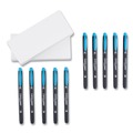 Highlighters | Tombow Mono 56413 Chisel/Bullet Tip Highlighters - Skyblue Barrel/Skyblue Ink (10/Box) image number 1